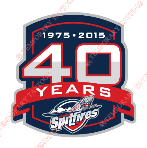 Windsor Spitfires Customize Temporary Tattoos Stickers NO.7402